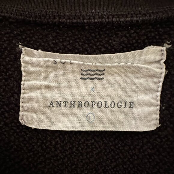 Sol Angeles Anthropologie La Femme Grey Women's Graphic Sweatshirt - Size Large - Picture 4 of 5
